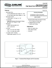 Click here to download ZL40167DCA Datasheet
