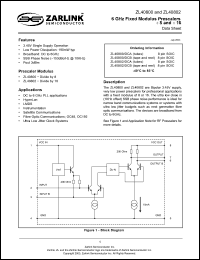Click here to download ZL40802 Datasheet