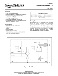 Click here to download ZL40810DCF Datasheet