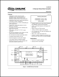 Click here to download ZL50233 Datasheet