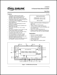 Click here to download ZL50234QC Datasheet