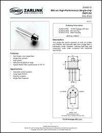Click here to download ZL60212 Datasheet